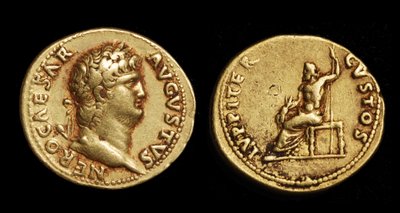 Coins of Emperor Nero by Roman